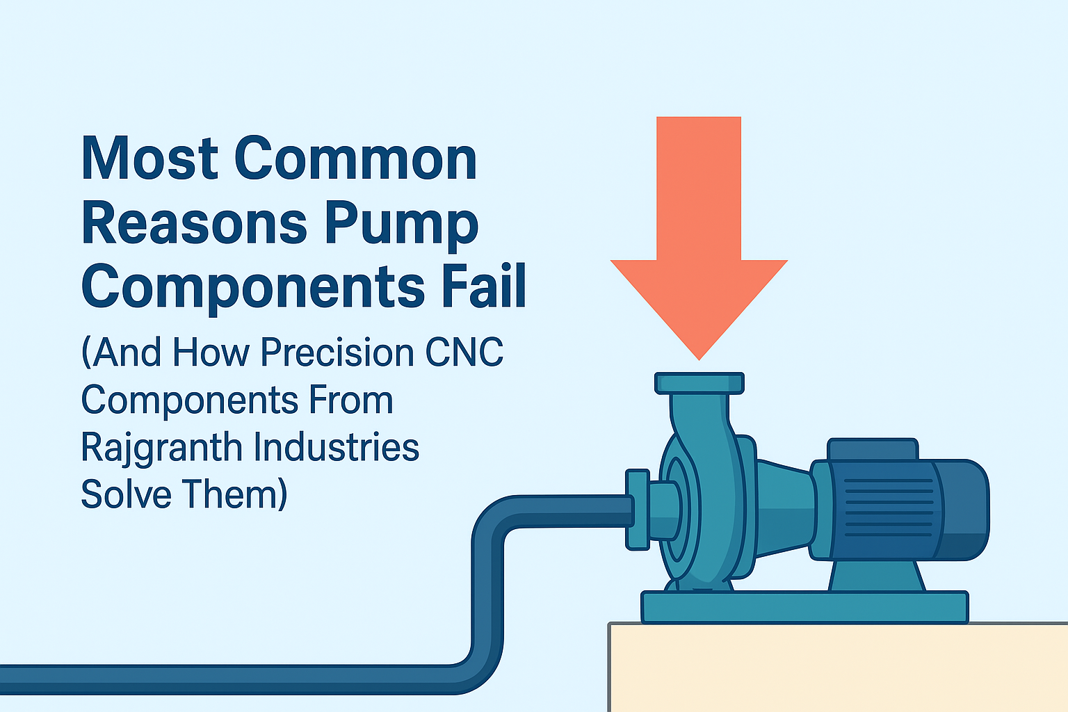 Most Common Reasons Pump Components Fail (And How Rajgranth Industries’ Precision CNC Parts Prevent Them)