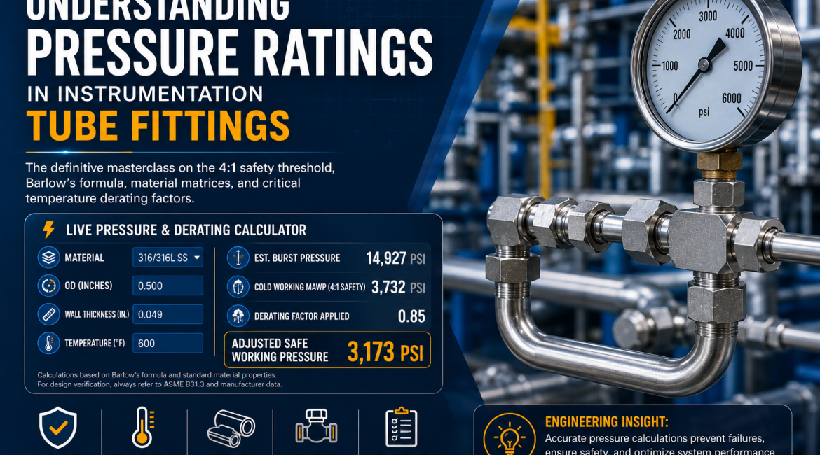 Understanding Pressure Ratings in Instrumentation Tube Fittings | RajGranth